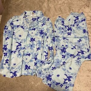 Just Be Blue Floral  Women Pajama Set